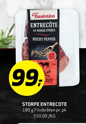Bunnpris STORFE ENTRECOTE tilbud