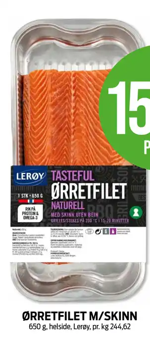 Kiwi ØRRETFILET M/SKINN tilbud