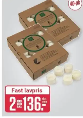 Europris Vie home telys tilbud