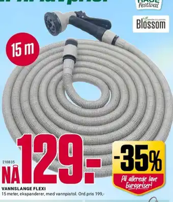 Europris Blossom hageslange tilbud