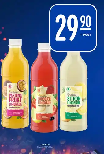 Rema 1000 LIMONADE tilbud
