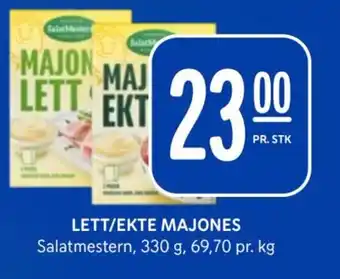 Rema 1000 LETT/EKTE MAJONES tilbud