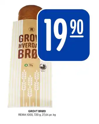 Rema 1000 GROVT BRØD tilbud