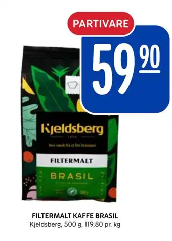 Rema 1000 FILTERMALT KAFFE BRASIL Kjeldsberg tilbud