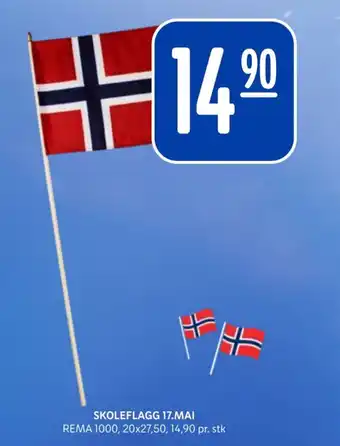 Rema 1000 SKOLEFLAGG 17.MAI tilbud