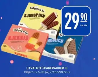 Rema 1000 UTVALGTE SPAREPAKKER IS tilbud