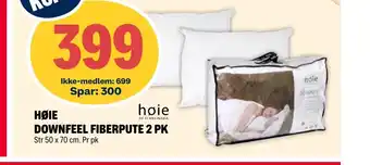 Coop Extra HØIE DOWNFEEL FIBERPUTE 2 PK tilbud