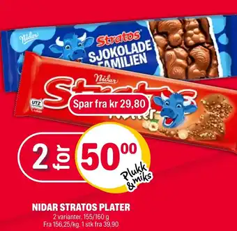 Coop Extra NIDAR STRATOS PLATER tilbud