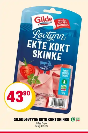 Coop Extra GILDE LØVTYNN EKTE KOKT SKINKE tilbud