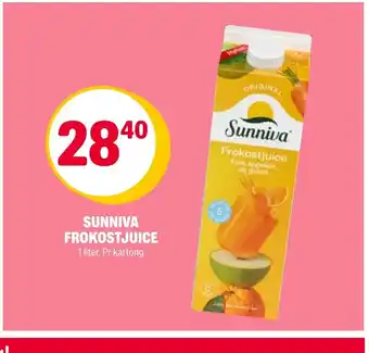 Coop Extra SUNNIVA FROKOSTJUICE tilbud