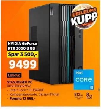 POWER Lenovo STASJONÆR PC 90VH006RMW tilbud