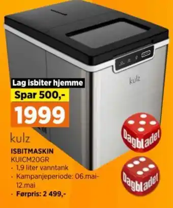 POWER ISBITMASKIN KUICM20GR tilbud