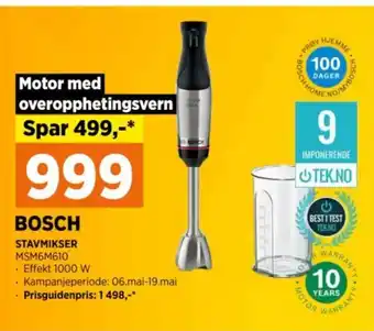 POWER BOSCH STAVMIKSER MSM6M610 tilbud