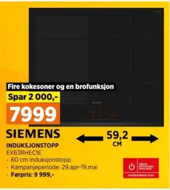 POWER INDUKSJONSTOPP EX63RHECIE tilbud