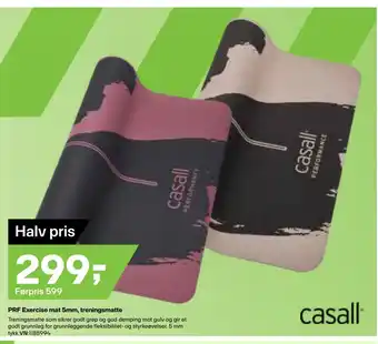 XXL Sport PRF Exercise mat 5mm, treningsmatte tilbud