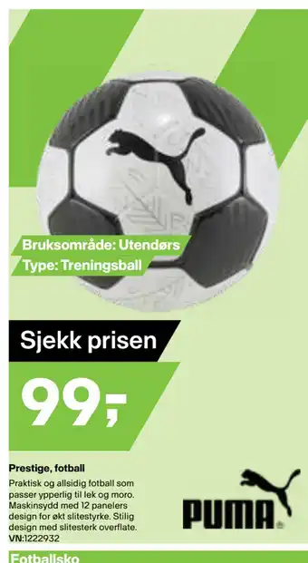 XXL Sport Prestige, fotball tilbud