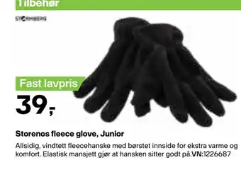 XXL Sport Storenos fleece glove, Junior tilbud