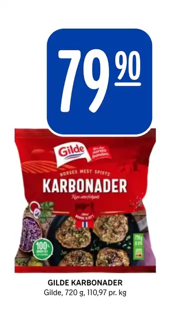 Rema 1000 GILDE KARBONADER tilbud