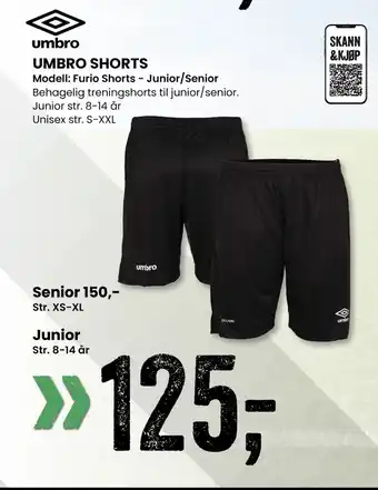 Sport Outlet UMBRO SHORTS tilbud