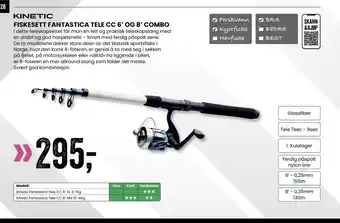 Sport Outlet FISKESETT FANTASTICA TELE CC 6’ OG 8’ COMBO tilbud