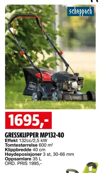 Bauhaus GRESSKLIPPER MP132-40 tilbud