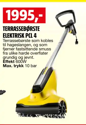 Bauhaus TERRASSEBØRSTE ELEKTRISK PCL 4 tilbud