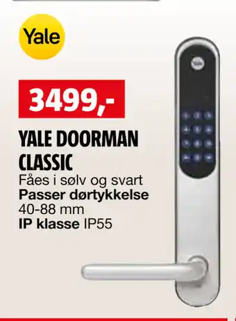 Bauhaus YALE DOORMAN CLASSIC tilbud