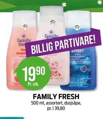 Kiwi Family fresh dusjkrem tilbud