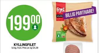 Kiwi Fryst kyllingfilet tilbud