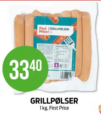 Kiwi First price grillpølser tilbud