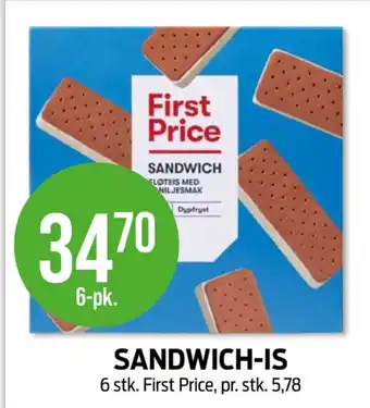 Kiwi First price sandwich issnack tilbud