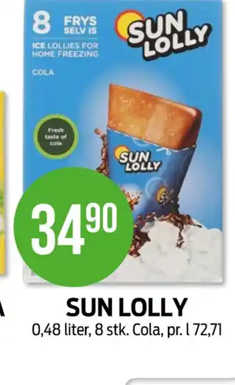 Kiwi Sun lolly frys selv is cola tilbud