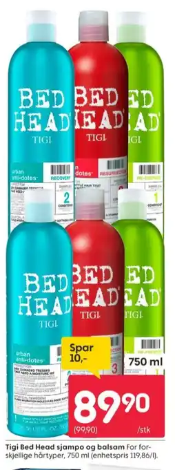 Rusta Bed head tigi balsam tilbud