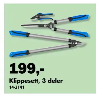 Biltema Klippesett, 3 deler tilbud