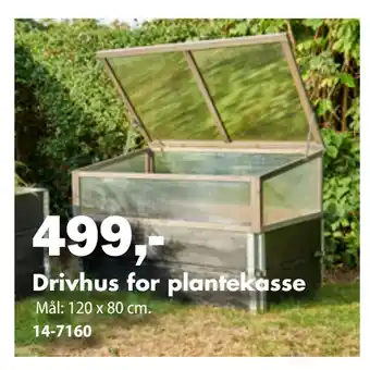 Biltema Drivhus for plantekasse tilbud