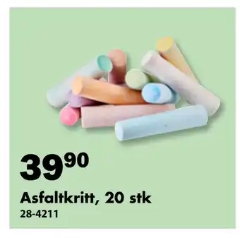 Biltema Asfaltkritt, 20 stk tilbud