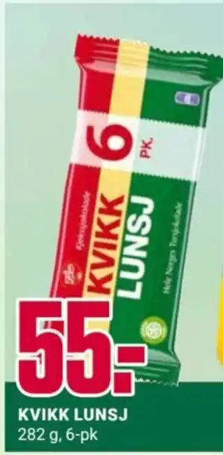 Europris KVIKK LUNSJ tilbud