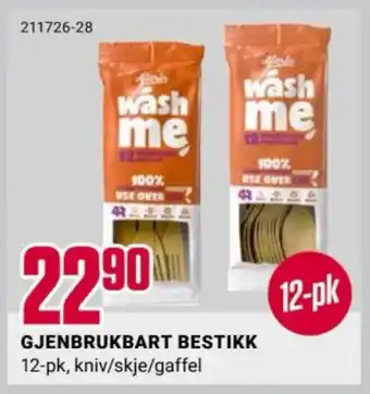 Europris GJENBRUKBART BESTIKK tilbud