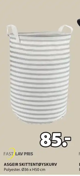 JYSK ASGEIR SKITTENTØYSKURV tilbud