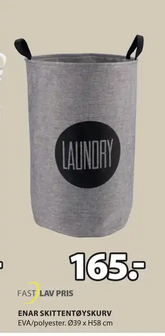 JYSK ENAR SKITTENTØYSKURV tilbud