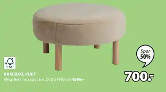JYSK RAMSDAL PUFF tilbud