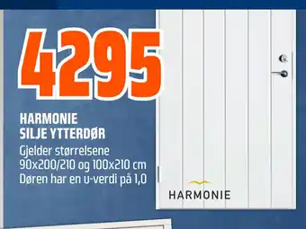 Obs Bygg HARMONIE SILJE YTTERDØR tilbud