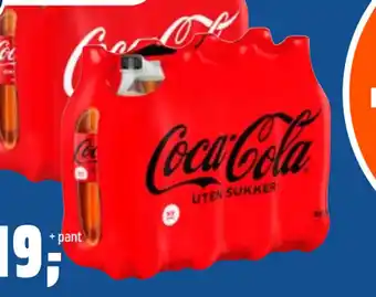 Coop Obs COCA-COLA UTEN SUKKER 8 STK tilbud