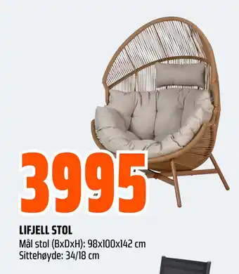 Obs Bygg LIFJELL STOL tilbud