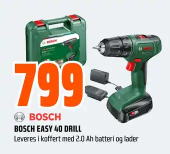 Obs Bygg BOSCH EASY 40 DRILL tilbud