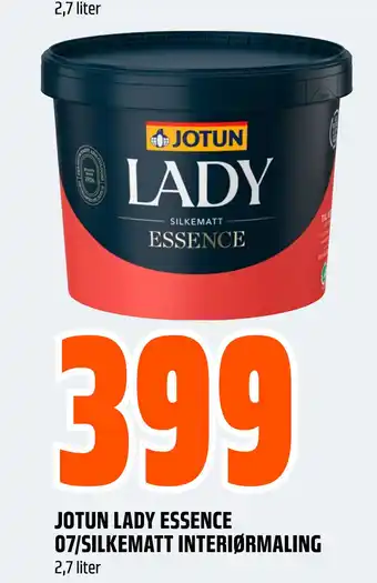 Obs Bygg JOTUN LADY ESSENCE 07/SILKEMATT INTERIØRMALING tilbud