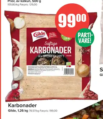 Spar Karbonader tilbud