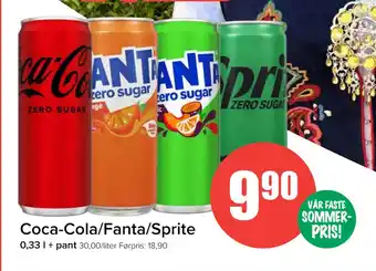 Spar Coca-Cola/Fanta/Sprite tilbud