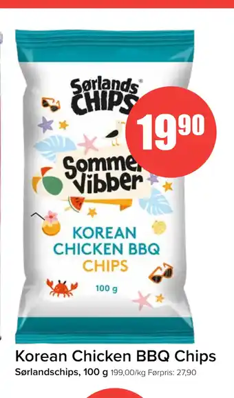 Spar Korean Chicken BBQ Chips tilbud