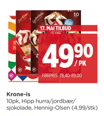 Meny Krone-is tilbud